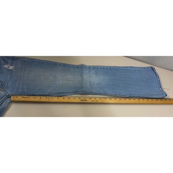 American Eagle Artist Sz 6 (Actual 29x31) Light Wash Boot Distressed Jeans EUC - Picture 10 of 13
